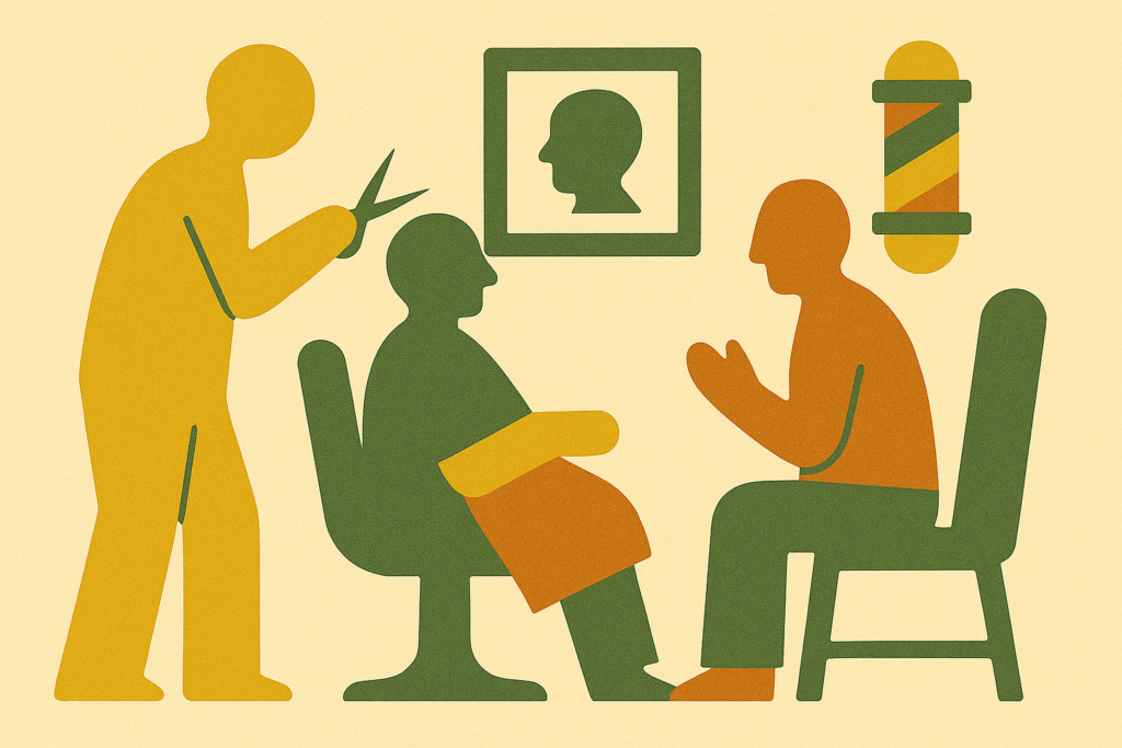 理髪店をイメージさせる画像